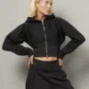 Agnes Sweatshirt mit durchgehendem Reissverschluss