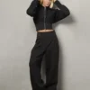 Agnes Sweatshirt mit durchgehendem Reissverschluss