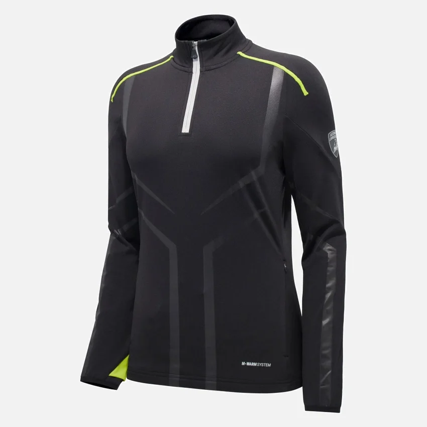 Automobili Lamborghini Damen-Sweatshirt mit 1/4-Reissverschluss Automobili Lamborghini Damen-Sweatshirt mit 1/4-Reissverschluss