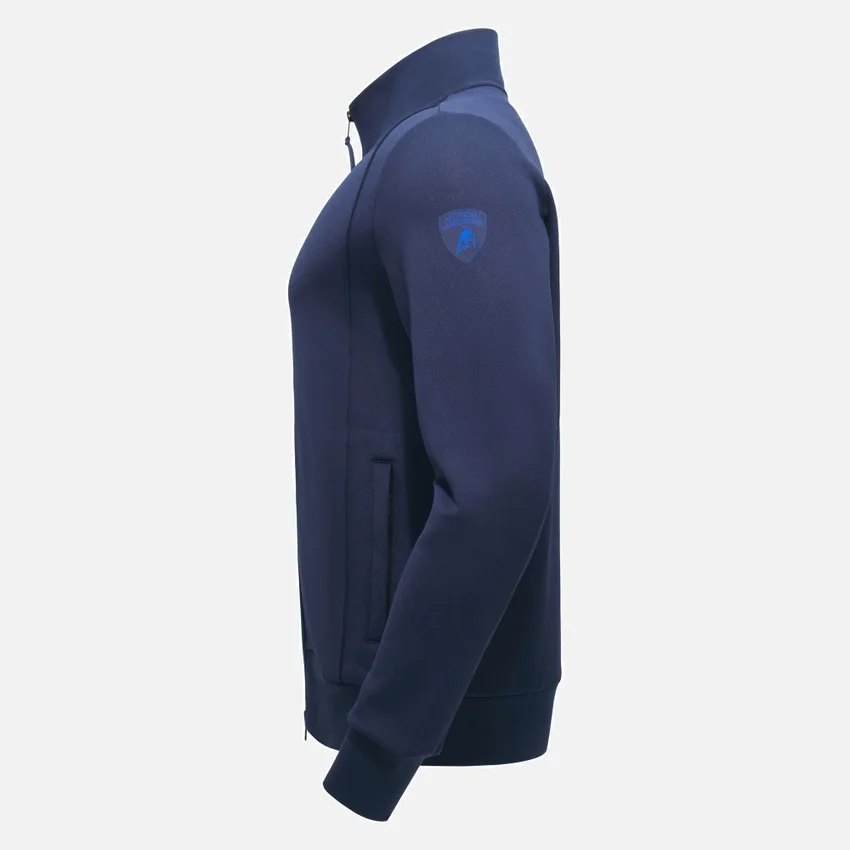 Automobili Lamborghini Herren-Sweatshirt mit durchgehendem Reissverschluss Automobili Lamborghini Herren-Sweatshirt mit durchgehendem Reissverschluss