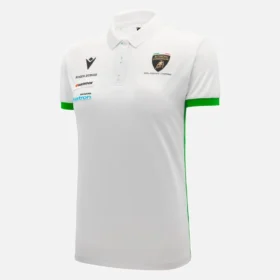 Automobili Lamborghini Squadra Corse Damen-Poloshirt in Weiss