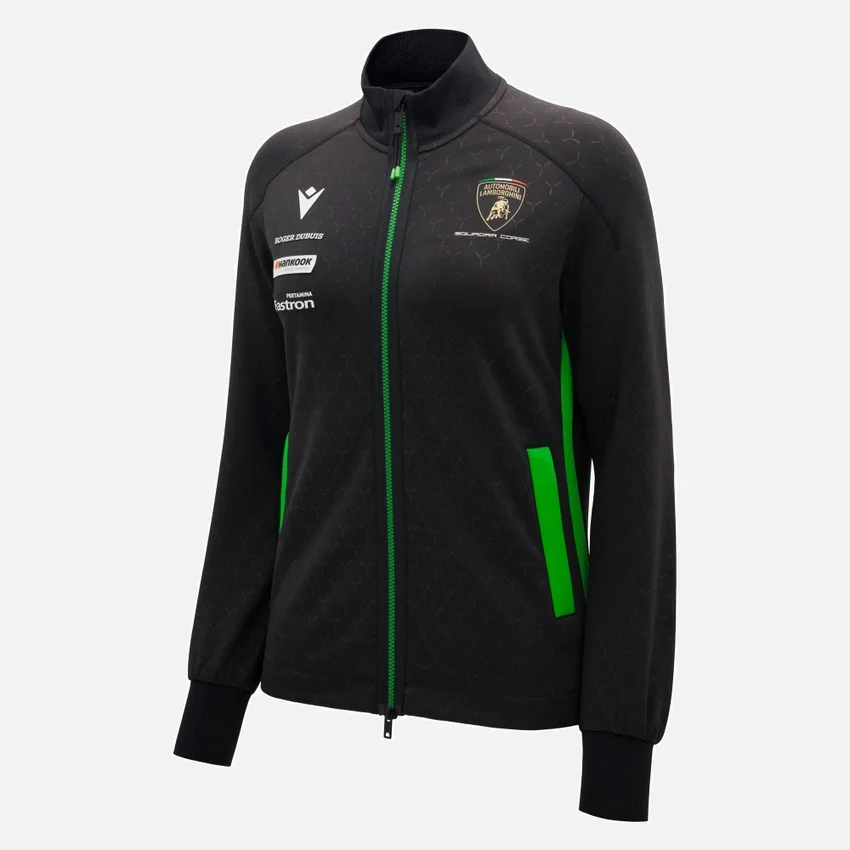 Automobili Lamborghini Squadra Corse Damen-Sweatshirt mit durchgehendem Reissverschluss Automobili Lamborghini Squadra Corse Damen-Sweatshirt mit durchgehendem Reissverschluss