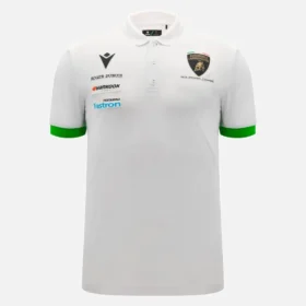Automobili Lamborghini Squadra Corse Herren-Poloshirt in Weiss