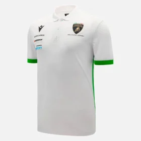 Automobili Lamborghini Squadra Corse Herren-Poloshirt in Weiss