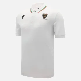 Automobili Lamborghini Squadra Corse Herren-Poloshirt in Weiss