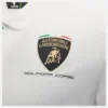 Automobili Lamborghini Squadra Corse Herren-Poloshirt in Weiss Automobili Lamborghini Squadra Corse Herren-Poloshirt in Weiss