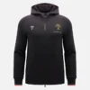 Automobili Lamborghini Squadra Corse Herren-Sweatshirt in Schwarz mit Dreifarb-Motiv und durchgehendem Reissverschluss Automobili Lamborghini Squadra Corse Herren-Sweatshirt in Schwarz mit Dreifarb-Motiv und durchgehendem Reissverschluss