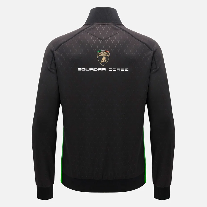 Automobili Lamborghini Squadra Corse Herren-Sweatshirt mit durchgehendem Reissverschluss Automobili Lamborghini Squadra Corse Herren-Sweatshirt mit durchgehendem Reissverschluss