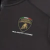Automobili Lamborghini Squadra Corse Kinder-Sweatshirt in Schwarz mit Dreifarb-Motiv und durchgehendem Reissverschluss Automobili Lamborghini Squadra Corse Kinder-Sweatshirt in Schwarz mit Dreifarb-Motiv und durchgehendem Reissverschluss