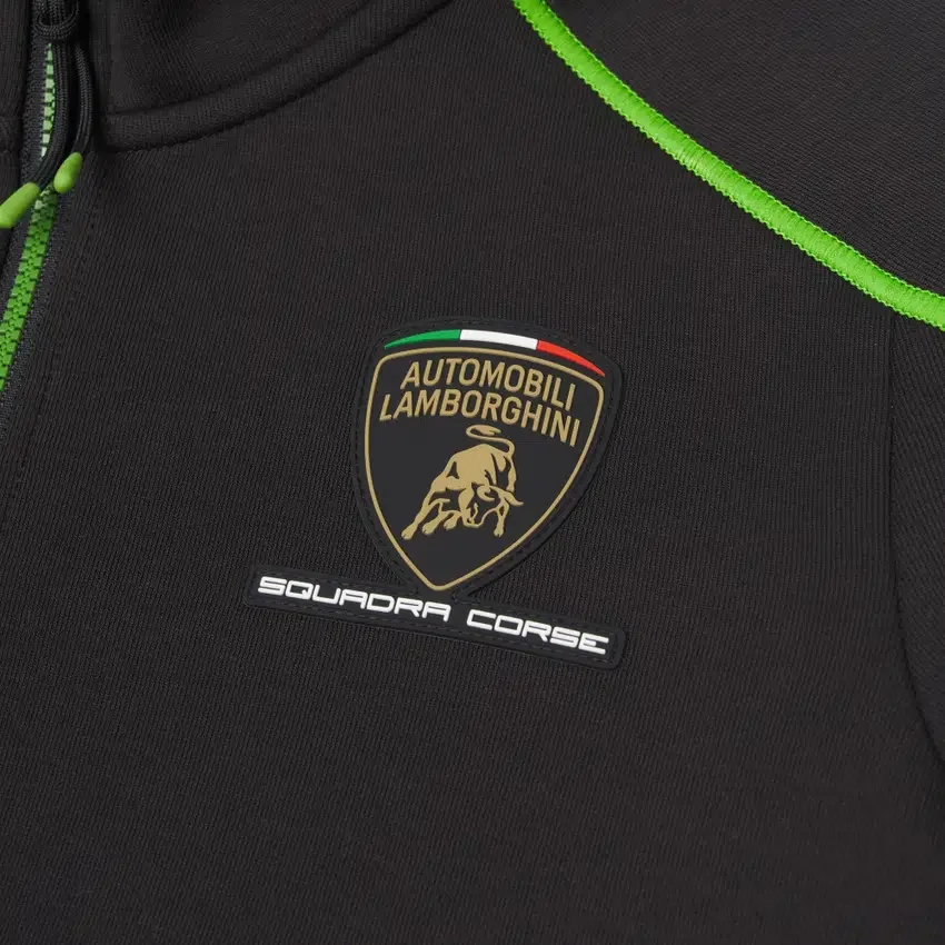 Automobili Lamborghini Squadra Corse Kinder-Sweatshirt mit durchgehendem Reissverschluss Automobili Lamborghini Squadra Corse Kinder-Sweatshirt mit durchgehendem Reissverschluss