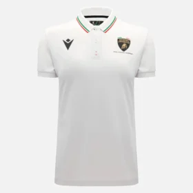 Automobili Lamborghini Squadra Corse Weisses Damen-Poloshirt
