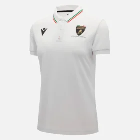 Automobili Lamborghini Squadra Corse Weisses Damen-Poloshirt