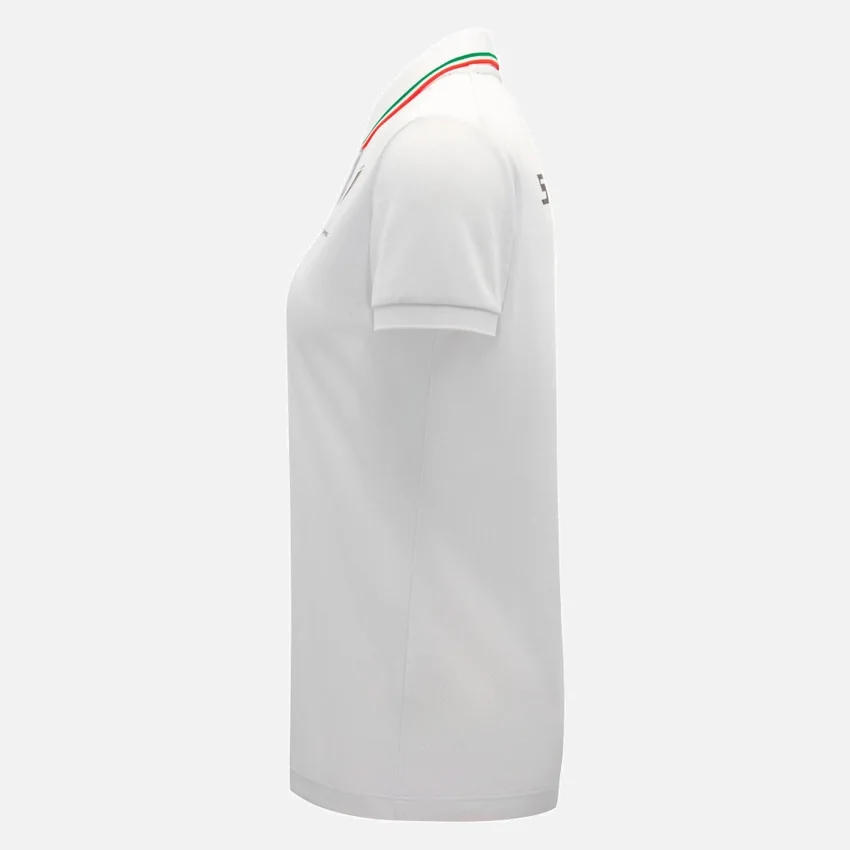 Automobili Lamborghini Squadra Corse Weisses Damen-Poloshirt Automobili Lamborghini Squadra Corse Weisses Damen-Poloshirt
