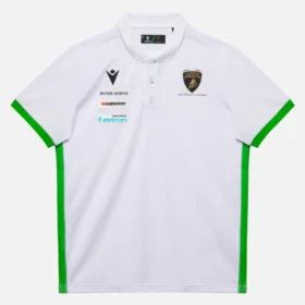 Automobili Lamborghini Squadra Corse Weisses Kinder-Poloshirt