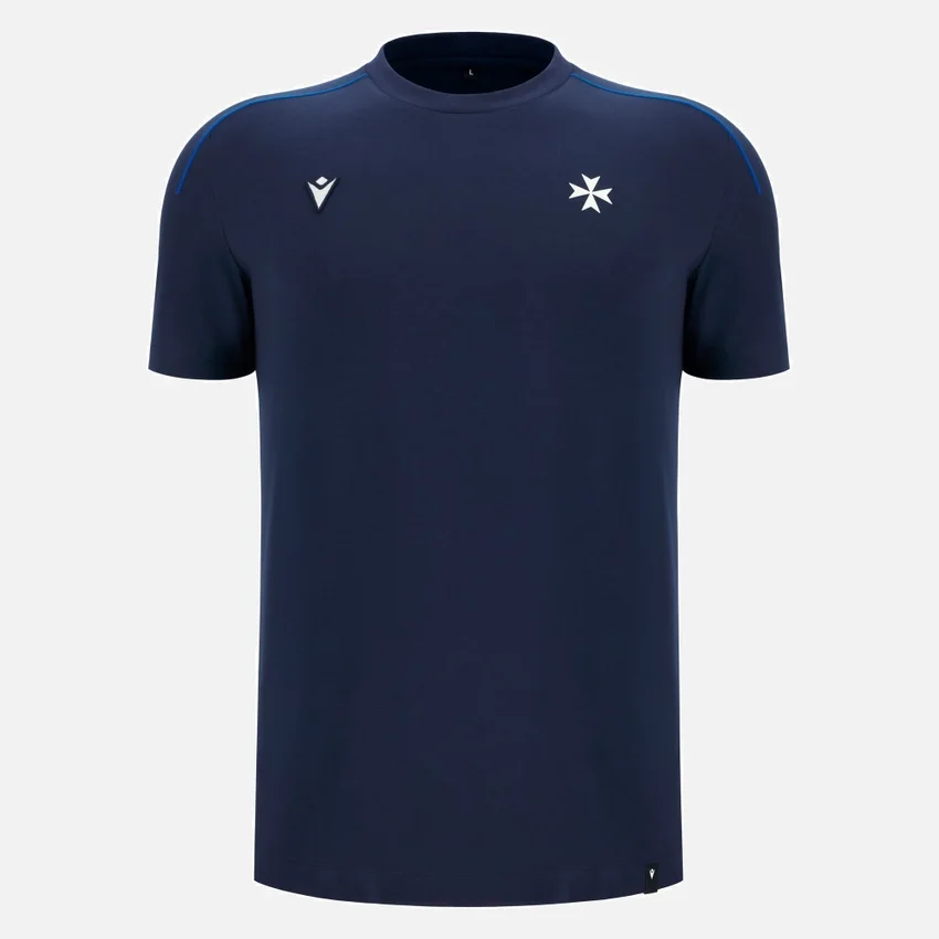 Auxerre 2025/26 Athleisure Reise-T-Shirt für Erwachsene in Marineblau Auxerre 2025/26 Athleisure Reise-T-Shirt für Erwachsene in Marineblau