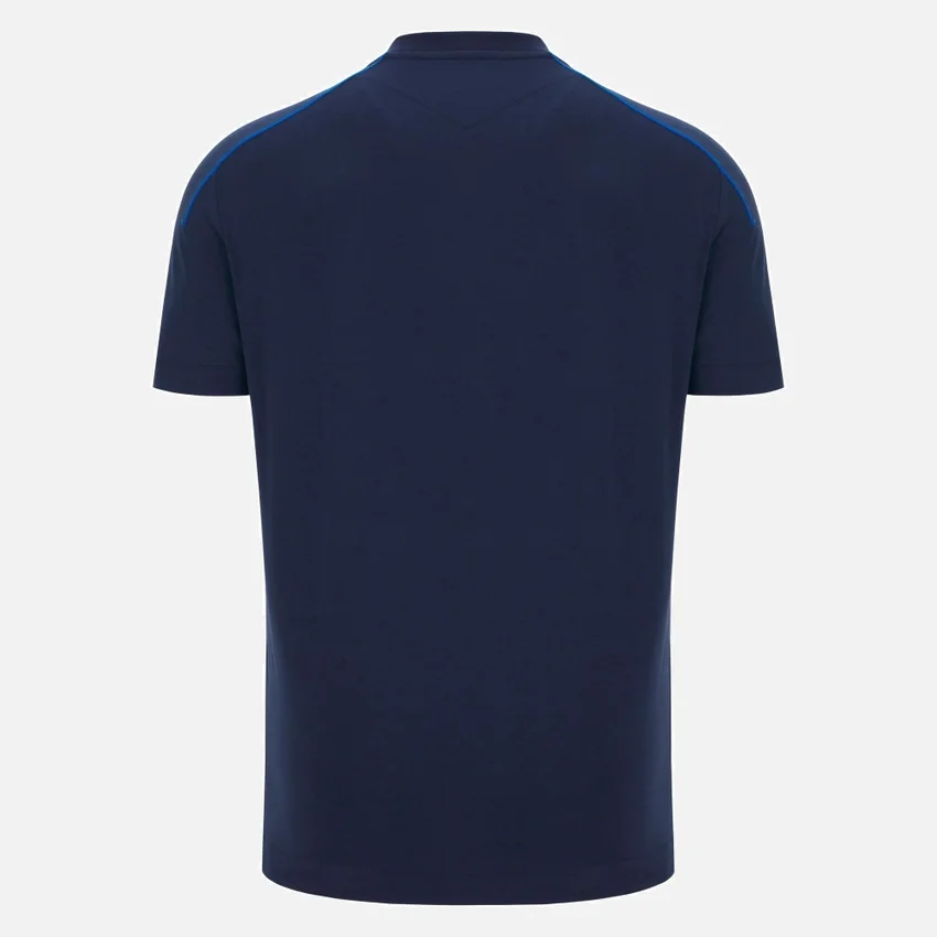 Auxerre 2025/26 Athleisure Reise-T-Shirt für Erwachsene in Marineblau Auxerre 2025/26 Athleisure Reise-T-Shirt für Erwachsene in Marineblau