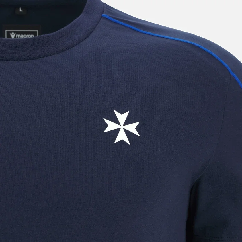 Auxerre 2025/26 Athleisure Reise-T-Shirt für Erwachsene in Marineblau Auxerre 2025/26 Athleisure Reise-T-Shirt für Erwachsene in Marineblau