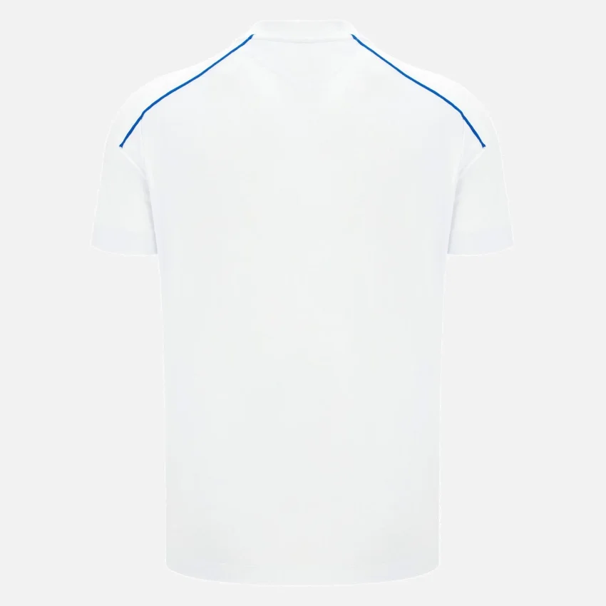 Auxerre 2025/26 Athleisure Reiset-T-Shirt für Erwachsene, weiss Auxerre 2025/26 Athleisure Reiset-T-Shirt für Erwachsene, weiss