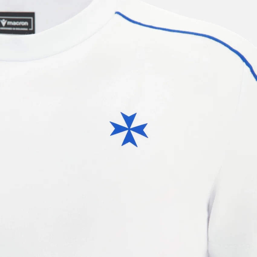 Auxerre 2025/26 Athleisure Reiset-T-Shirt für Erwachsene, weiss Auxerre 2025/26 Athleisure Reiset-T-Shirt für Erwachsene, weiss