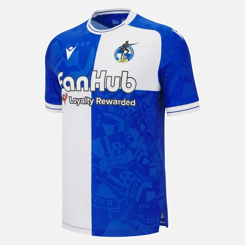 Bristol Rovers FC 2025/26 Heim-Trikot für Erwachsene Bristol Rovers FC 2025/26 Heim-Trikot für Erwachsene