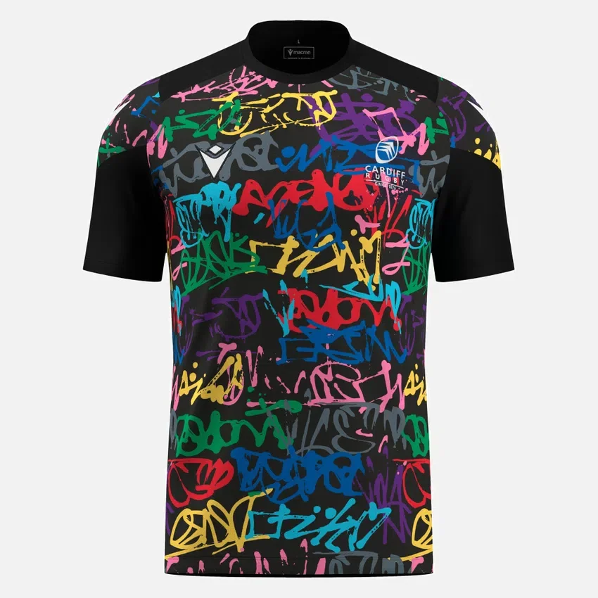 Cardiff Rugby 2025/26 Graffiti Trainings-T-Shirt Cardiff Rugby 2025/26 Graffiti Trainings-T-Shirt