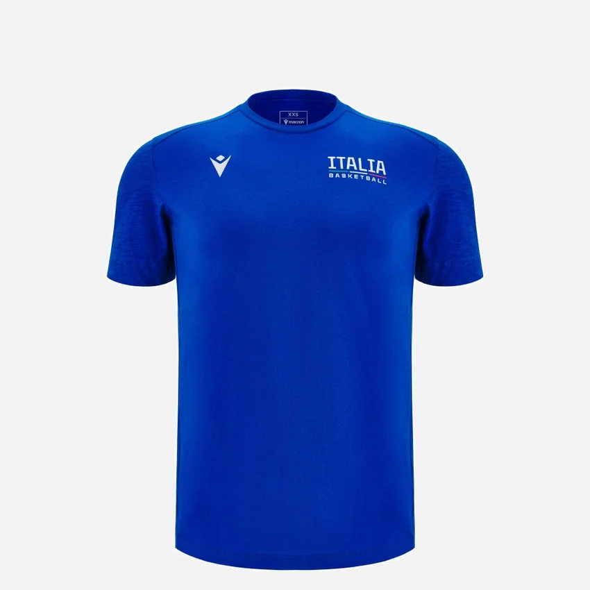 Italbasket 2025/26 Baumwoll-Reise-T-Shirt für Juniorenspieler Italbasket 2025/26 Baumwoll-Reise-T-Shirt für Juniorenspieler
