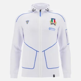 Italia Rugby 2025/26 Athleisure Sweatshirt mit durchgehendem Reissverschluss für Erwachsene