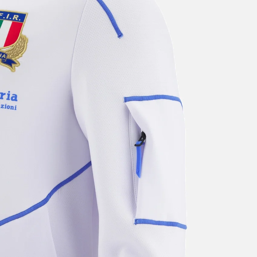 Italia Rugby 2025/26 Athleisure Sweatshirt mit durchgehendem Reissverschluss für Erwachsene Italia Rugby 2025/26 Athleisure Sweatshirt mit durchgehendem Reissverschluss für Erwachsene