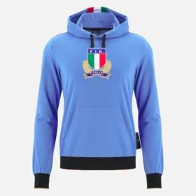 Italia Rugby 2025/26 Fan-Kollektion für Erwachsene Sweatshirt mit durchgehendem Reissverschluss