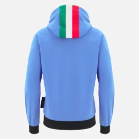 Italia Rugby 2025/26 Fan-Kollektion für Erwachsene Sweatshirt mit durchgehendem Reissverschluss