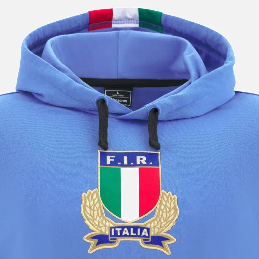Italia Rugby 2025/26 Fan-Kollektion für Erwachsene Sweatshirt mit durchgehendem Reissverschluss Italia Rugby 2025/26 Fan-Kollektion für Erwachsene Sweatshirt mit durchgehendem Reissverschluss
