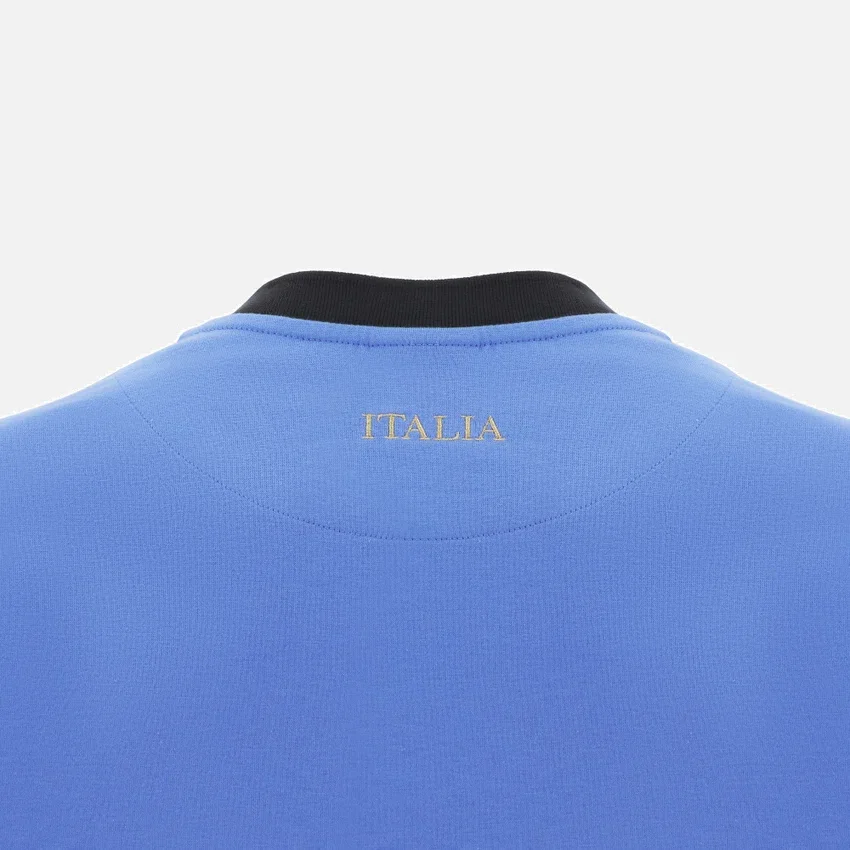 Italia Rugby 2025/26 Geripptes Baumwoll-T-Shirt-Hemd Fan-Kollektion Italia Rugby 2025/26 Geripptes Baumwoll-T-Shirt-Hemd Fan-Kollektion