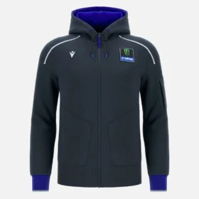 Monster Energy Yamaha MotoGP 2026 Herren-Replica-Sweatshirt mit durchgehendem Reissverschluss