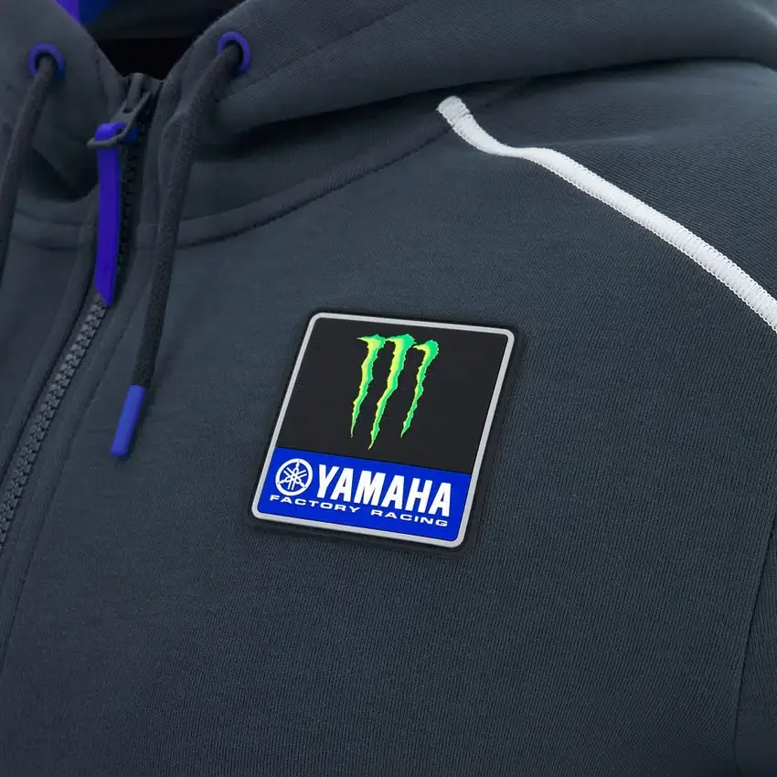Monster Energy Yamaha MotoGP 2026 Herren-Replica-Sweatshirt mit durchgehendem Reissverschluss Monster Energy Yamaha MotoGP 2026 Herren-Replica-Sweatshirt mit durchgehendem Reissverschluss