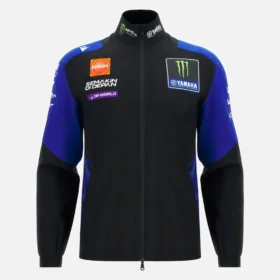 Monster Energy Yamaha MotoGP 2026 Herren-Team-Replica-Sweatshirt mit durchgehendem Reissverschluss