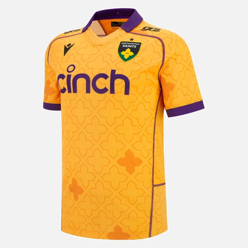 Northampton Saints 2025/26 Auswärts-Replica-Hemd für Erwachsene aus Polyester Northampton Saints 2025/26 Auswärts-Replica-Hemd für Erwachsene aus Polyester