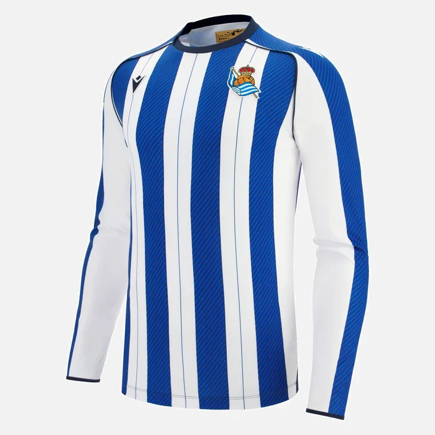 Real Sociedad 2025/26 Langarm-Heimtrikot für Erwachsene Real Sociedad 2025/26 Langarm-Heimtrikot für Erwachsene