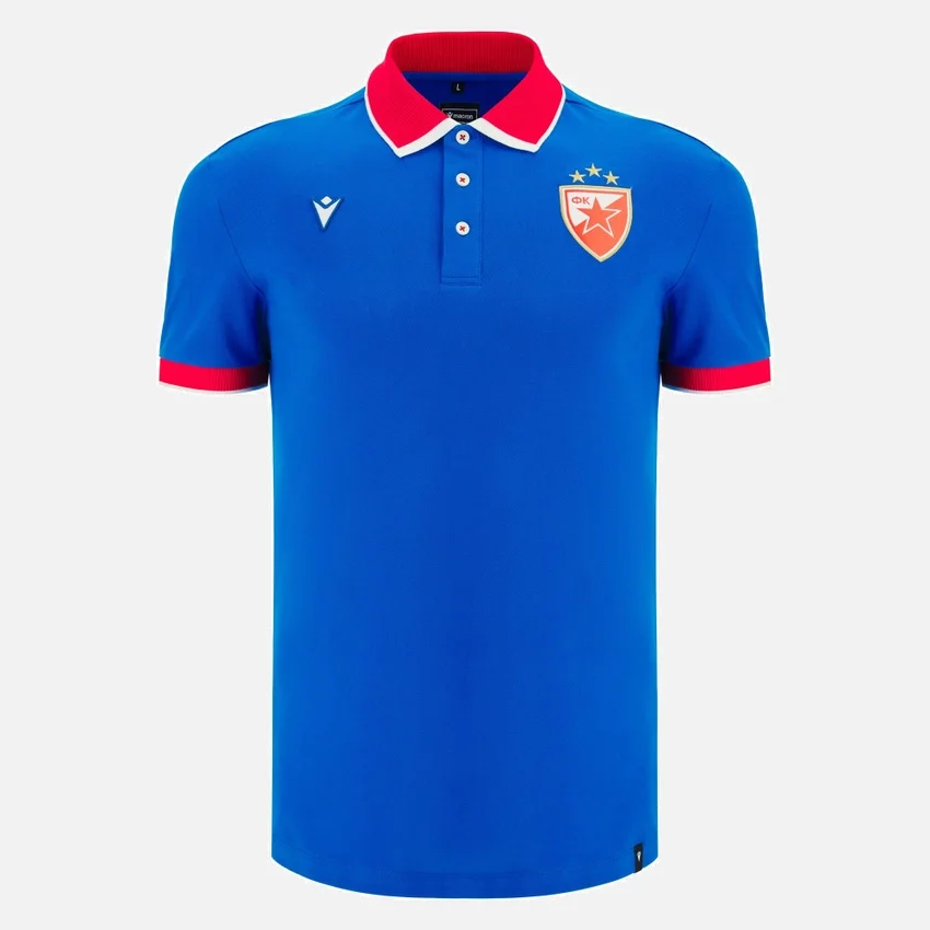 Red Star Belgrad 2025/26 Baumwoll-Poloshirt für Erwachsene Red Star Belgrad 2025/26 Baumwoll-Poloshirt für Erwachsene