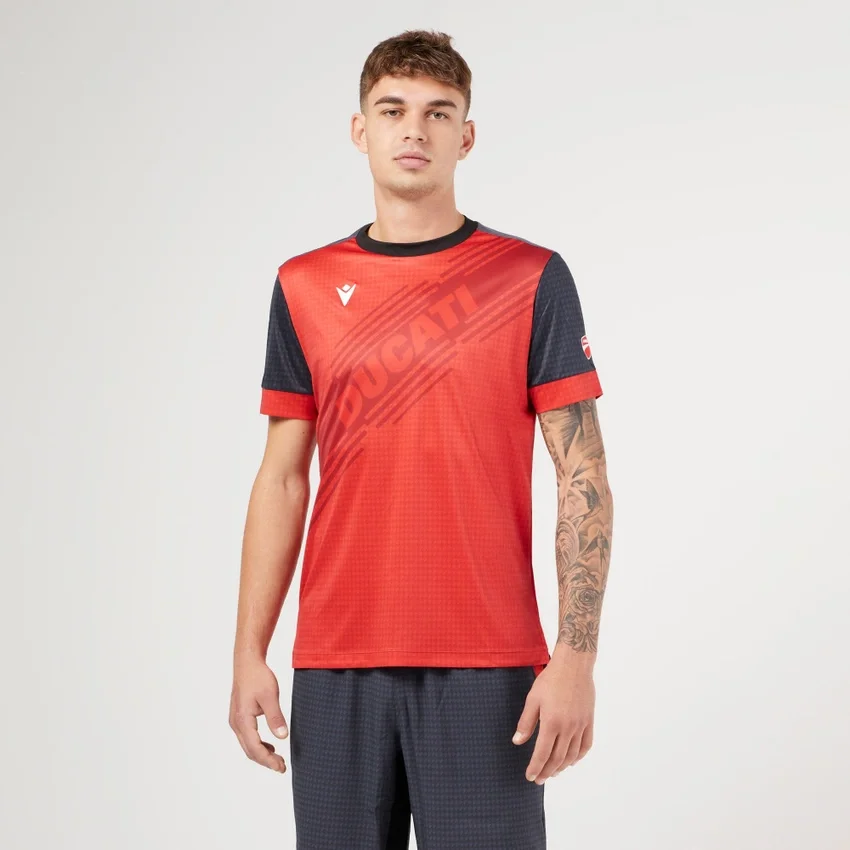 Rotes Padel-Hemd Macron X Ducati Rotes Padel-Hemd Macron X Ducati