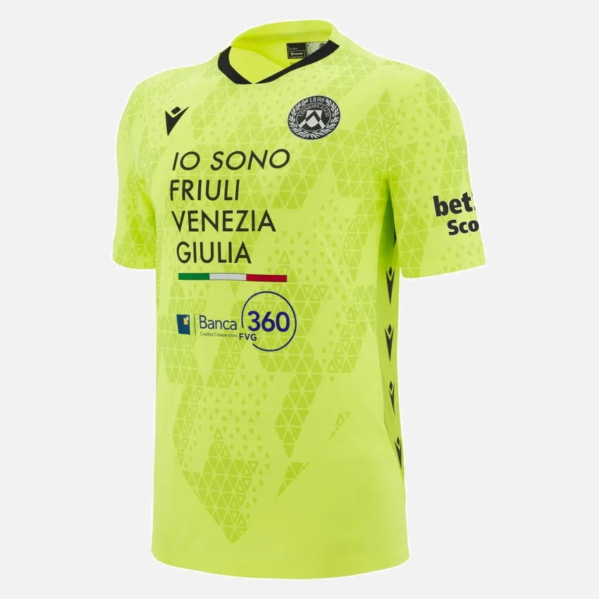 Udinese Calcio 2025/26 Heimhemd für Torhüter für Erwachsene Udinese Calcio 2025/26 Heimhemd für Torhüter für Erwachsene