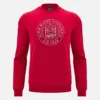 Unibo Collection Rotes, ungebürstetes Sweatshirt mit Rundhalsausschnitt für Senioren Unibo Collection Rotes, ungebürstetes Sweatshirt mit Rundhalsausschnitt für Senioren