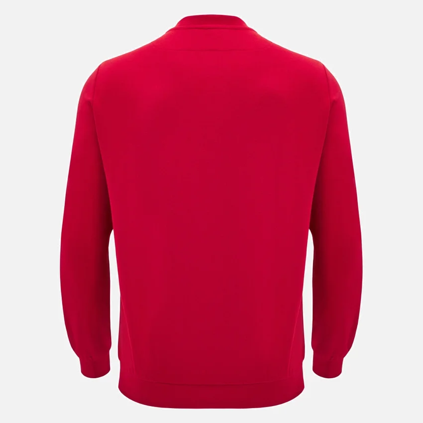 Unibo Collection Rotes, ungebürstetes Sweatshirt mit Rundhalsausschnitt für Senioren Unibo Collection Rotes, ungebürstetes Sweatshirt mit Rundhalsausschnitt für Senioren