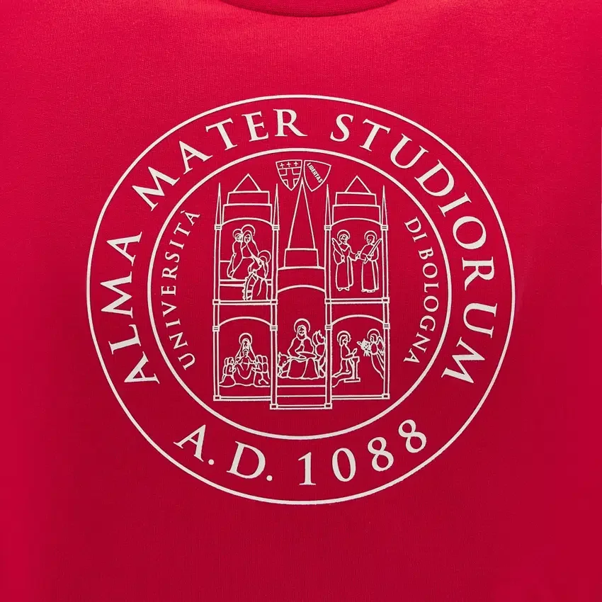 Unibo Collection Rotes, ungebürstetes Sweatshirt mit Rundhalsausschnitt für Senioren Unibo Collection Rotes, ungebürstetes Sweatshirt mit Rundhalsausschnitt für Senioren