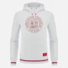 Unibo-Kollektion: Weisser Hoodie mit gebürsteter Innenseite für Senioren Unibo-Kollektion: Weisser Hoodie mit gebürsteter Innenseite für Senioren