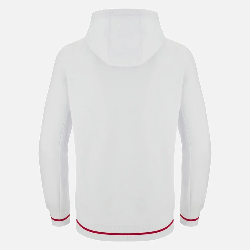 Unibo-Kollektion: Weisser Hoodie mit gebürsteter Innenseite für Senioren Unibo-Kollektion: Weisser Hoodie mit gebürsteter Innenseite für Senioren