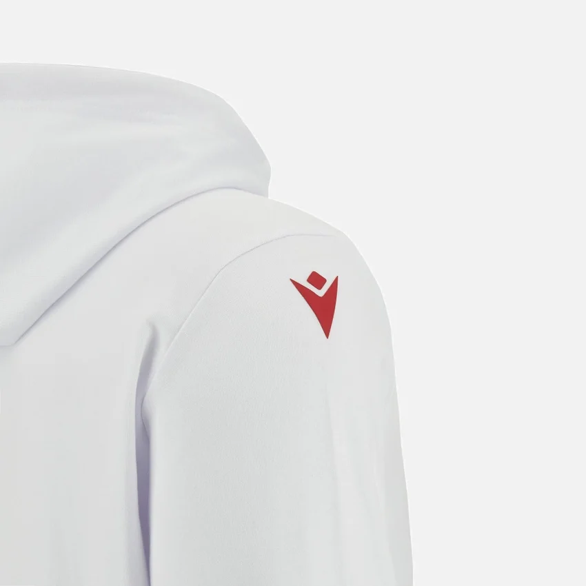 Unibo-Kollektion: Weisser Hoodie mit gebürsteter Innenseite für Senioren Unibo-Kollektion: Weisser Hoodie mit gebürsteter Innenseite für Senioren
