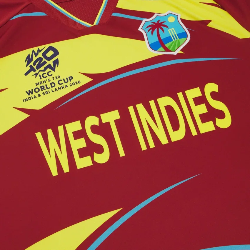 Weltmeisterschaft 2026 Westindische Cricket-T-20-Spielhemden Weltmeisterschaft 2026 Westindische Cricket-T-20-Spielhemden
