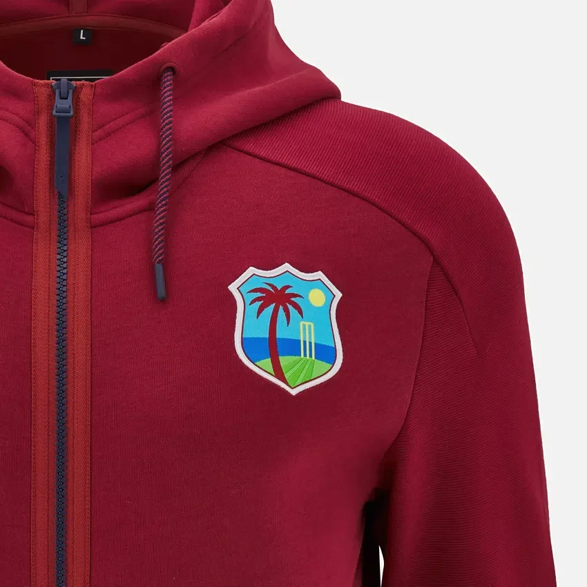 West Indies Cricket 2025/26 Reise-Oberteil mit durchgehendem Reissverschluss für Erwachsene West Indies Cricket 2025/26 Reise-Oberteil mit durchgehendem Reissverschluss für Erwachsene