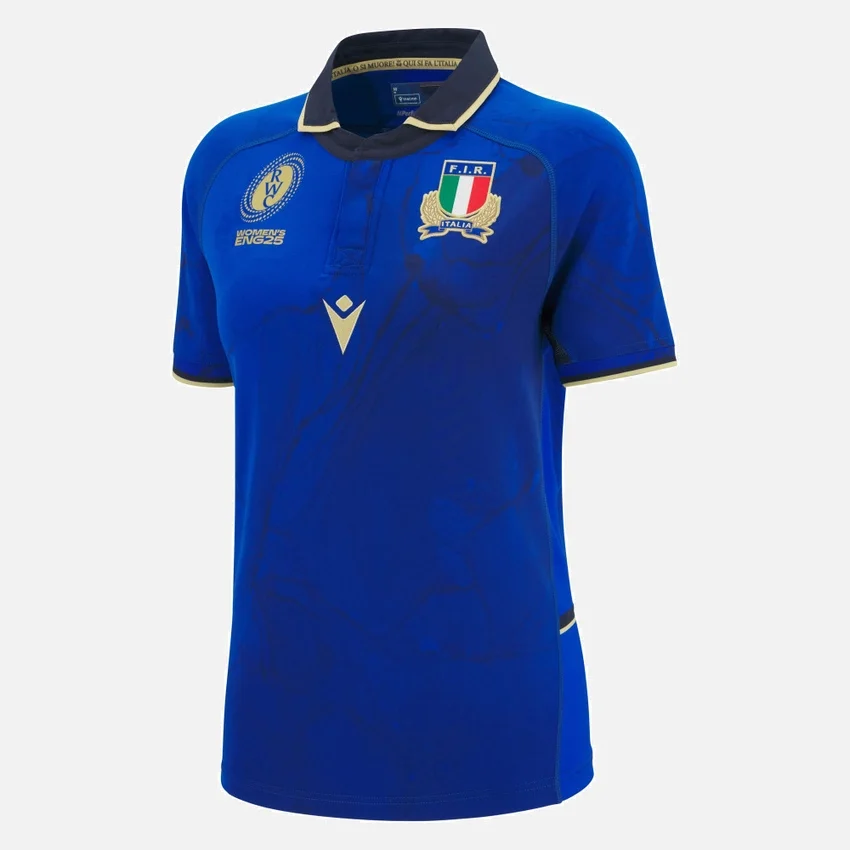 WRWC 2025 Italia Rugby Damen-Slim-Hemd WRWC 2025 Italia Rugby Damen-Slim-Hemd