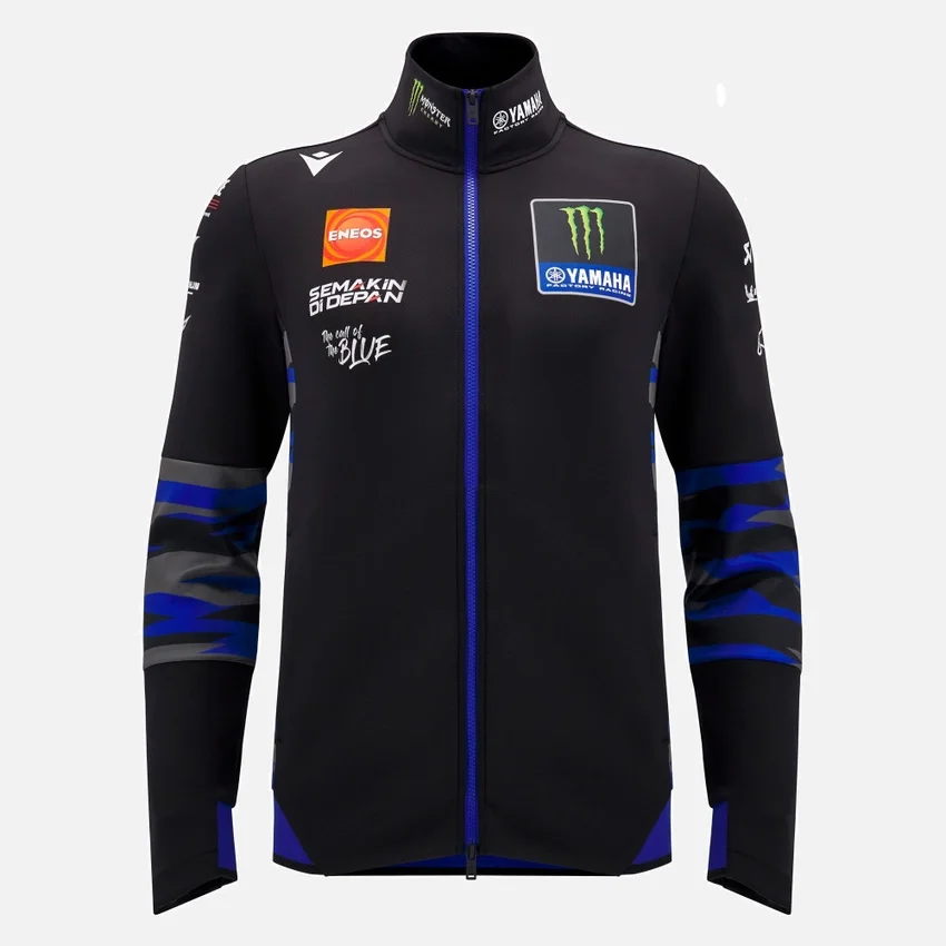 Yamaha Factory Racing 2025 Herren-Sweatshirt mit durchgehendem Reissverschluss Yamaha Factory Racing 2025 Herren-Sweatshirt mit durchgehendem Reissverschluss